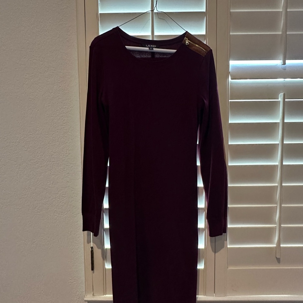 Lauren Ralph Lauren Women's Burgundy Dress